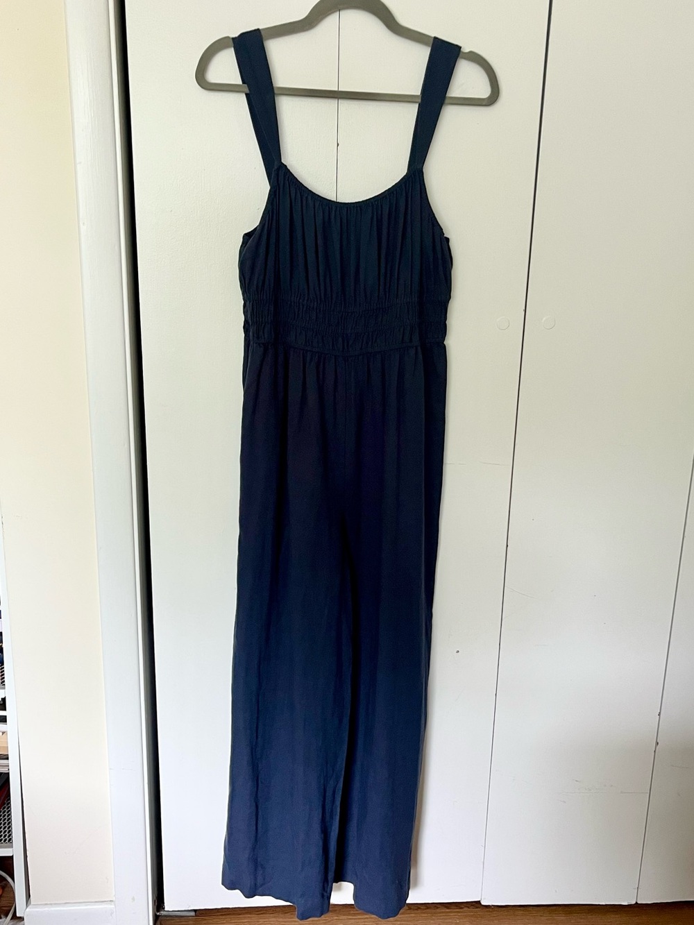 Madewell Linen-Blend Sophie Wide-Leg Jumpsuit in Medium NWT